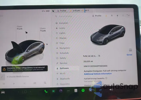 2023 Tesla Model 3 Rear-Wheel Drive из США, поврежденный, VIN 5YJ3E1EA0PF665966